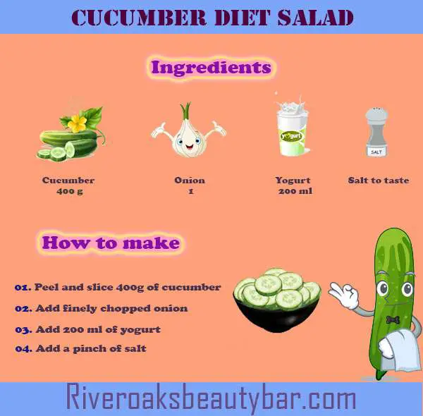 Cucumber diet salad