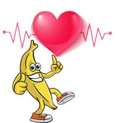 Bananas are good for heart health